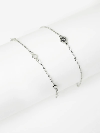 Women's Snowflake Chain Bracelet Set