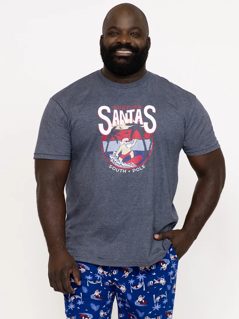 Men's Surfing Santa