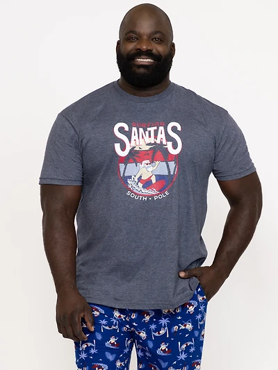 Men's Surfing Santa