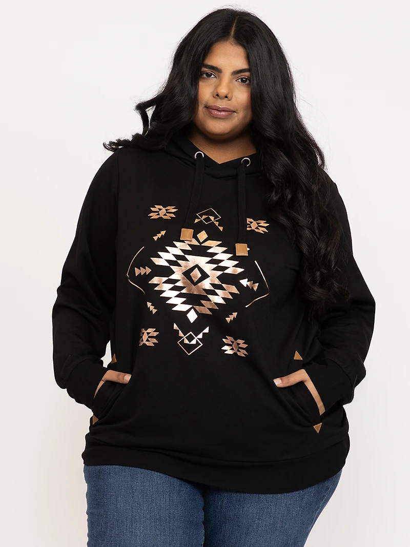 Women's Foil Geo Hoodie