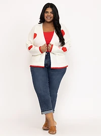 Women's Heart Open Cardigan