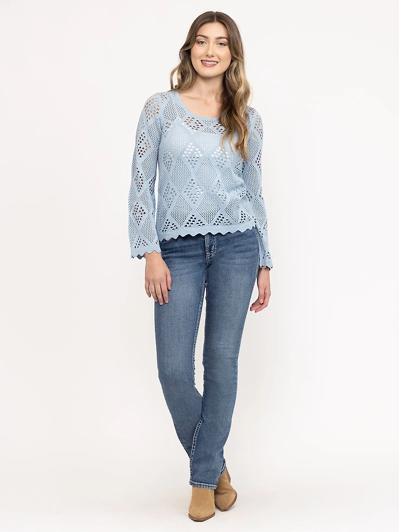 Women's Pointelle Sweater
