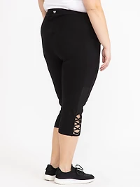 Women's Mesh Insert Capri Legging