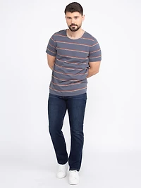 Men's Stripe Crew Neck Tee