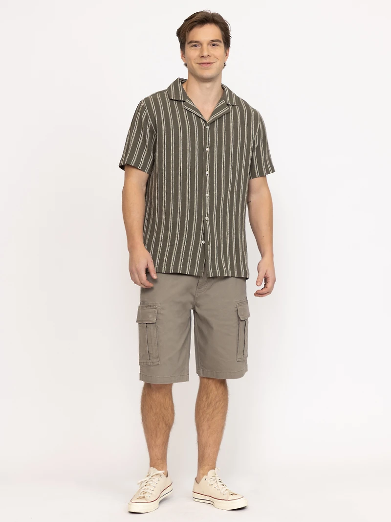 Men's Textured Stripe Shirt