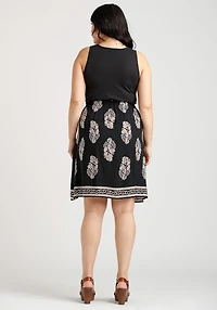 Women's Border Print Tank Dress