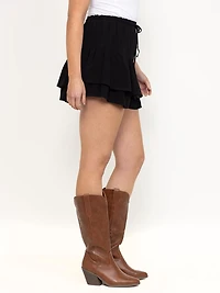 Women's Tiered Peasant Mini Skort