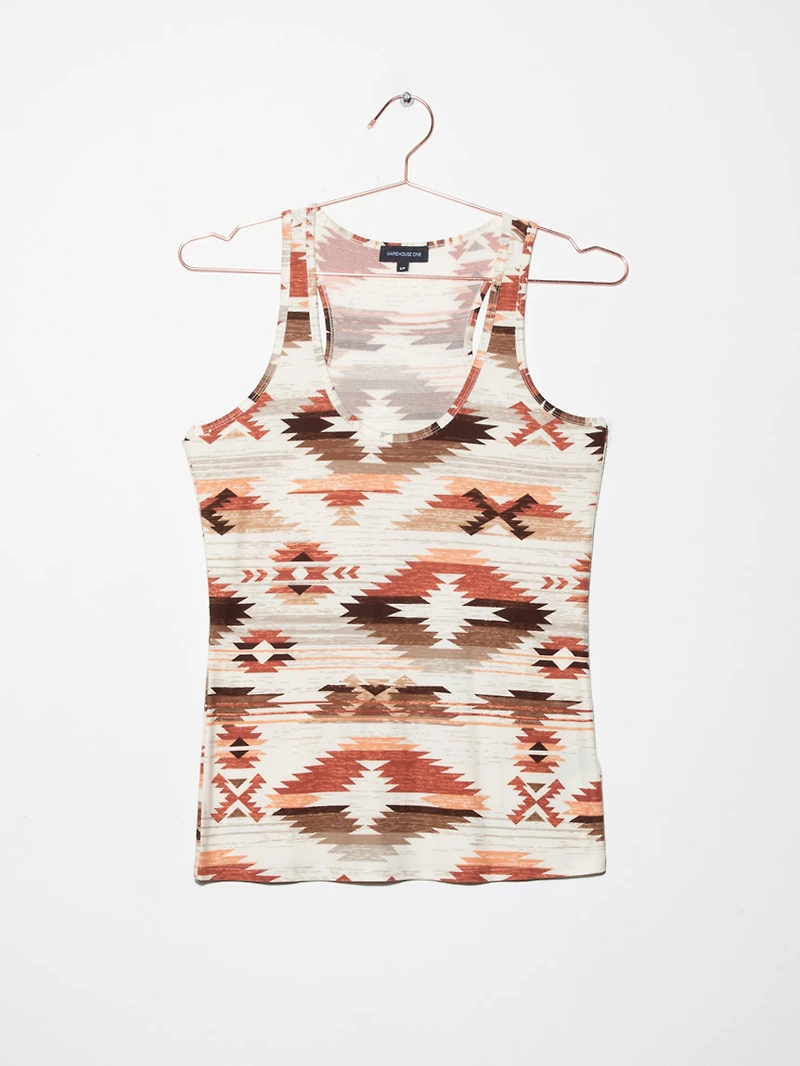 Women's Geometric Racerback Tank