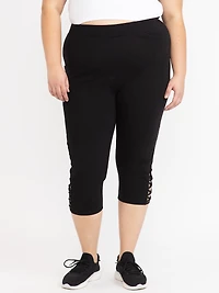 Women's Mesh Insert Capri Legging