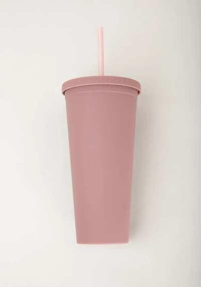 Mauve Rubber Coated Tumbler