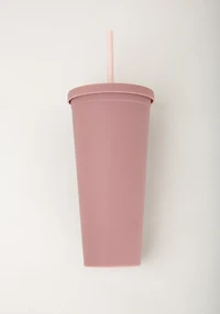 Mauve Rubber Coated Tumbler