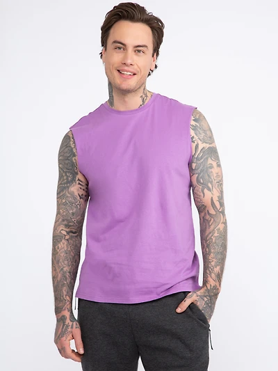 Men's Solid Sleeveless Tank
