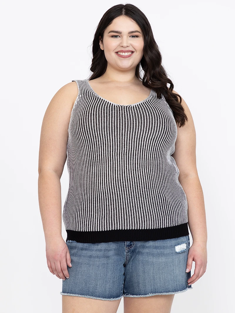 Women's Plated Sweater Tank