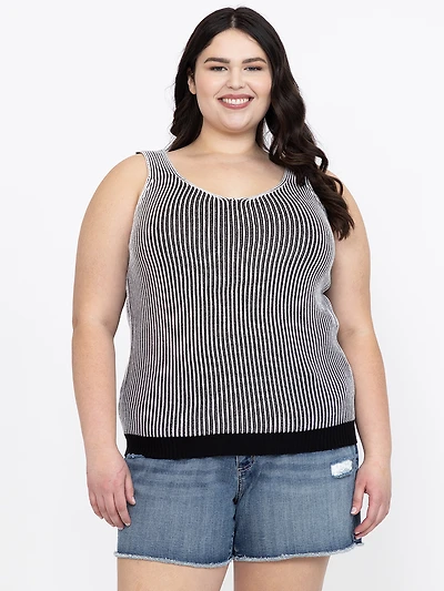 Women's Plated Sweater Tank