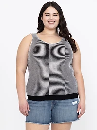 Women's Plated Sweater Tank