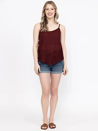 Women's Fringe Strappy Tank