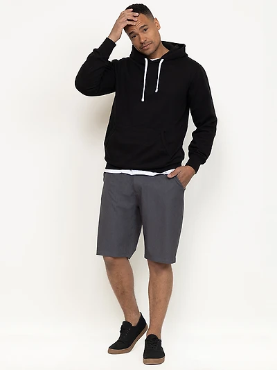 Men's Textured Grey Hybrid Shorts