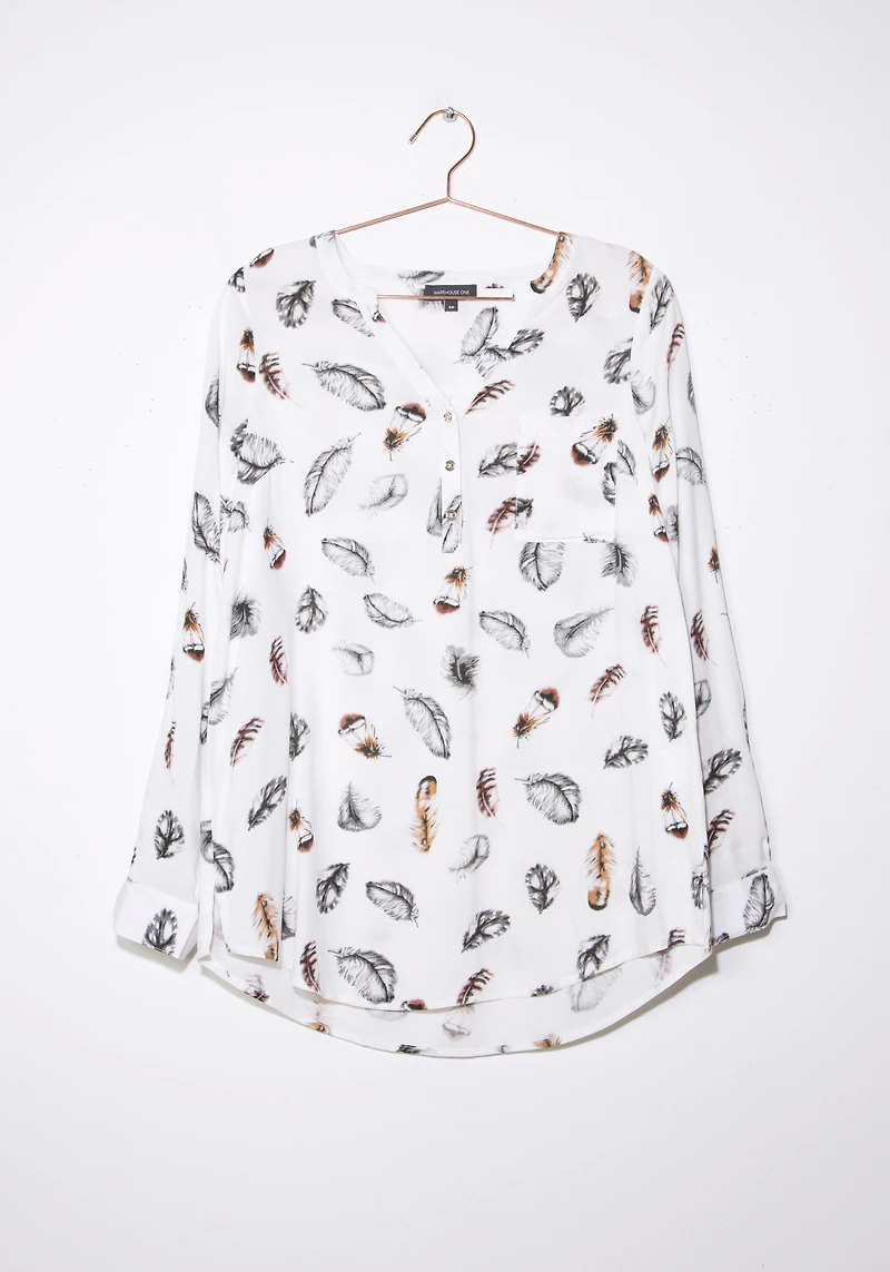 Women's Printed Tunic Blouse