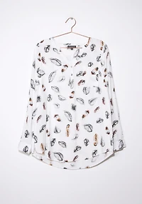 Women's Printed Tunic Blouse