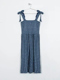Women's Boho Smocked Tank Dress