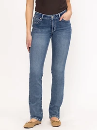Women's Medium Wash Straight Jeans