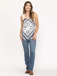 Women's Scarf Print Tank