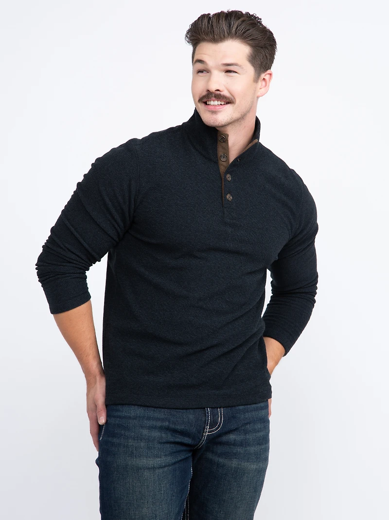 Men's Button Henley