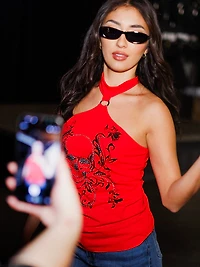 Women's Skull Halter