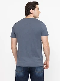Men's Overdye Notch Henley Tee