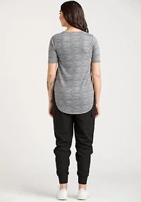 Women's Space Dye Print Active Tee