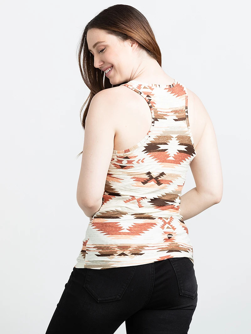 Women's Geometric Racerback Tank