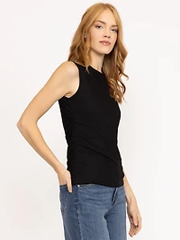 Women's Mesh Side Ruched Tank