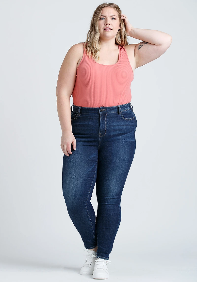 Women's Ribbed Square Neck Tank