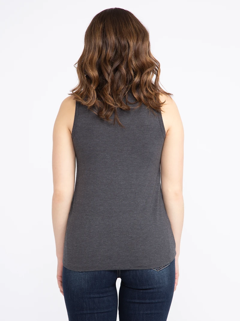 Women's Feather Scoop Neck  Tank