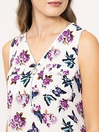 Women's Butterfly Floral Tank