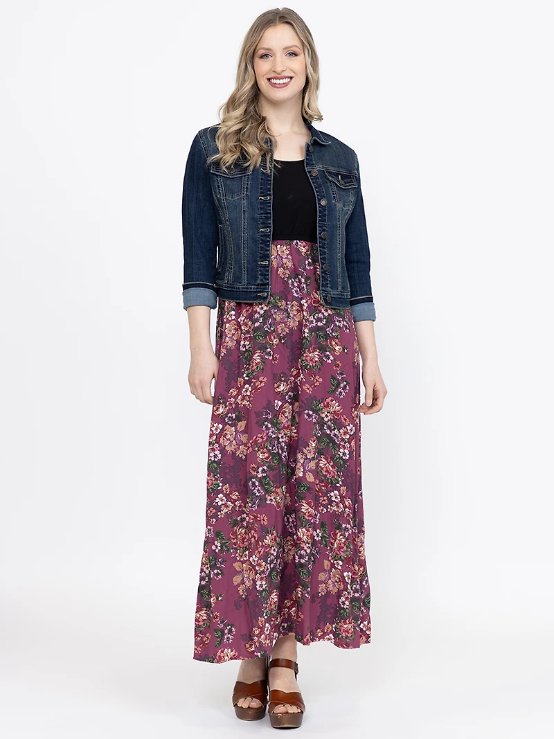 Women's Colour Block Maxi Dress