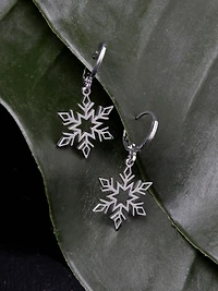 Women's Snowflake Drop Earrings