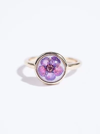 Women's Pressed Flower Ring