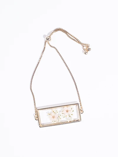 Women's Pressed Flower Bracelet