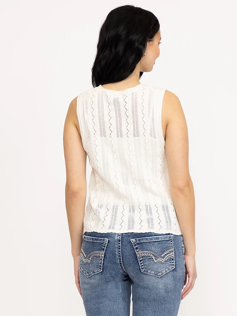 Women's Tie Front Vest