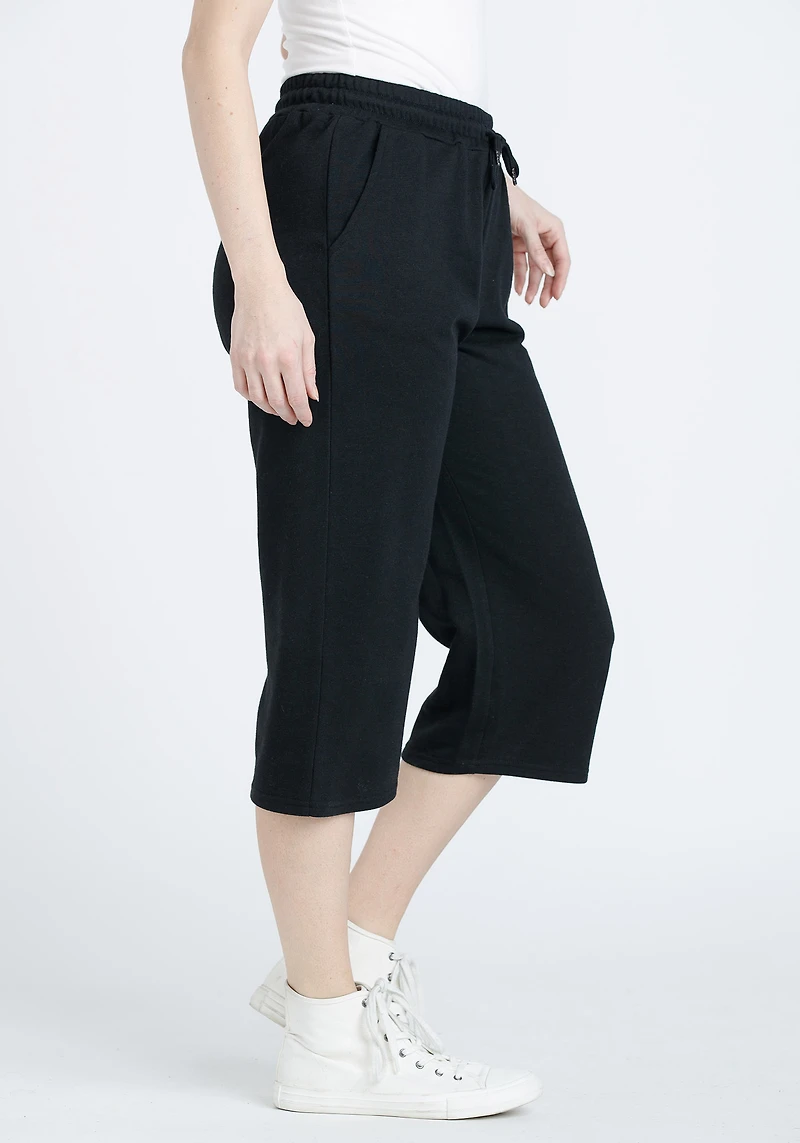 Women's Wide Leg Crop Sweatpant
