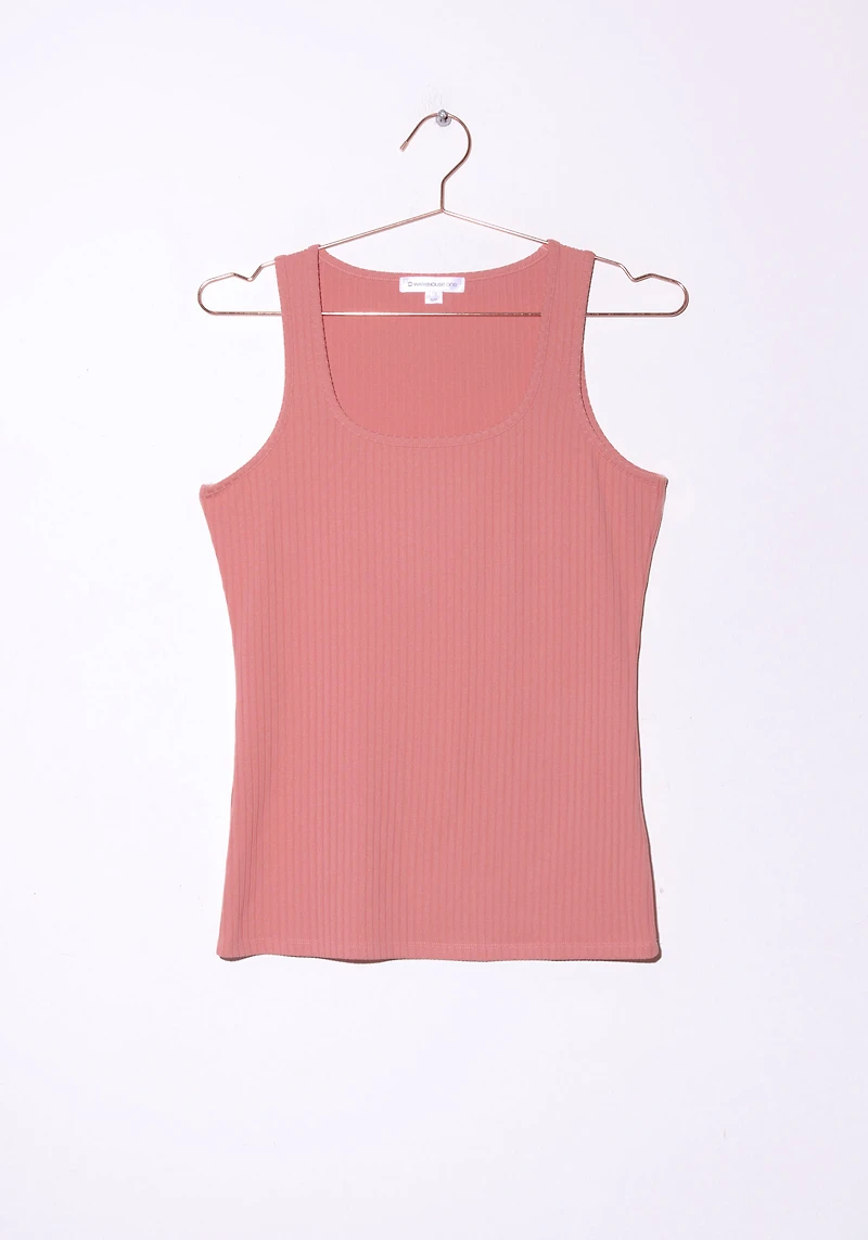 Women's Ribbed Square Neck Tank