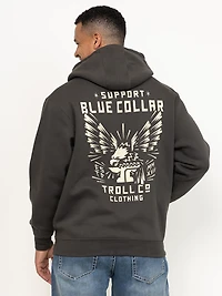 Men's Support Blue Collar Hoodie
