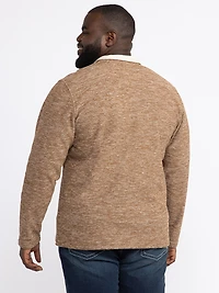 Men's Mock Neck Henley Shirt