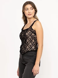 Women's Lace Bustier Top