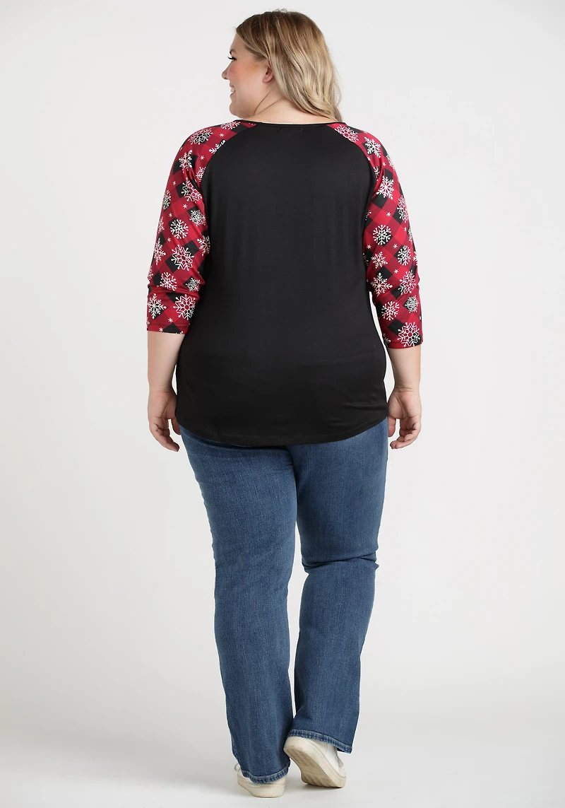 Women's Festive Baseball Tee