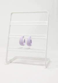 Women's Matte Lilac Hoops