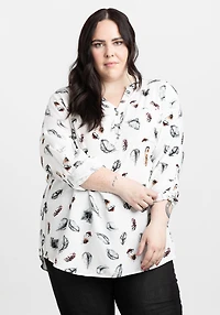 Women's Printed Tunic Blouse