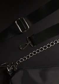 Women's Chain Nylon Crossbody Bag