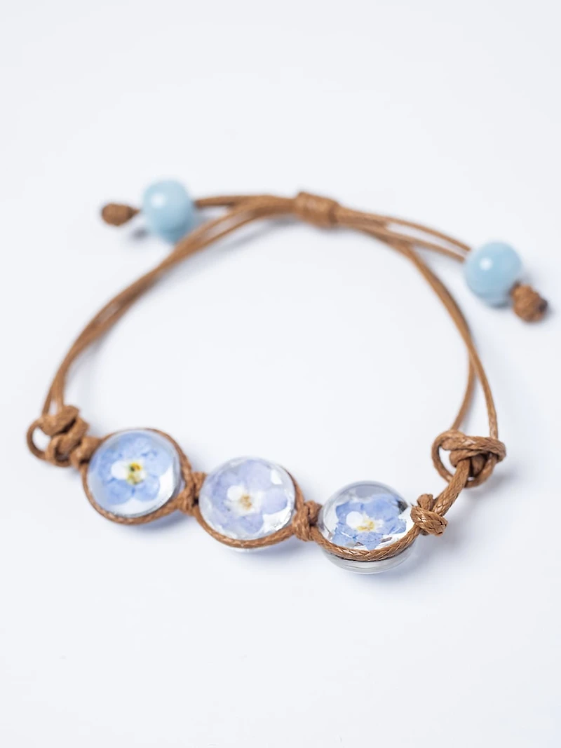 Women's Pressed Flower Bracelet
